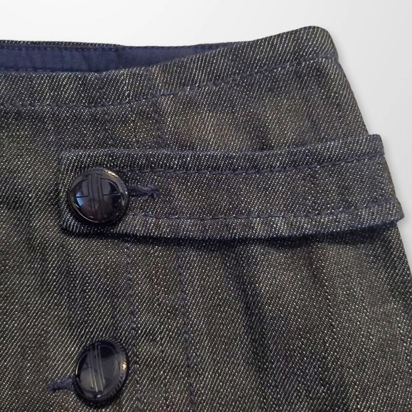 LILLY Pulitzer A-Line Denim Skirt With Button Details On The Front Size 0 - Picture 5 of 9